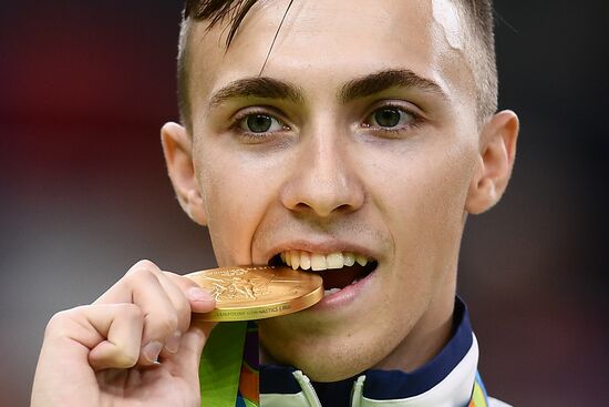 2016 Summer Olympics. Trampoline Gymnastics. Men