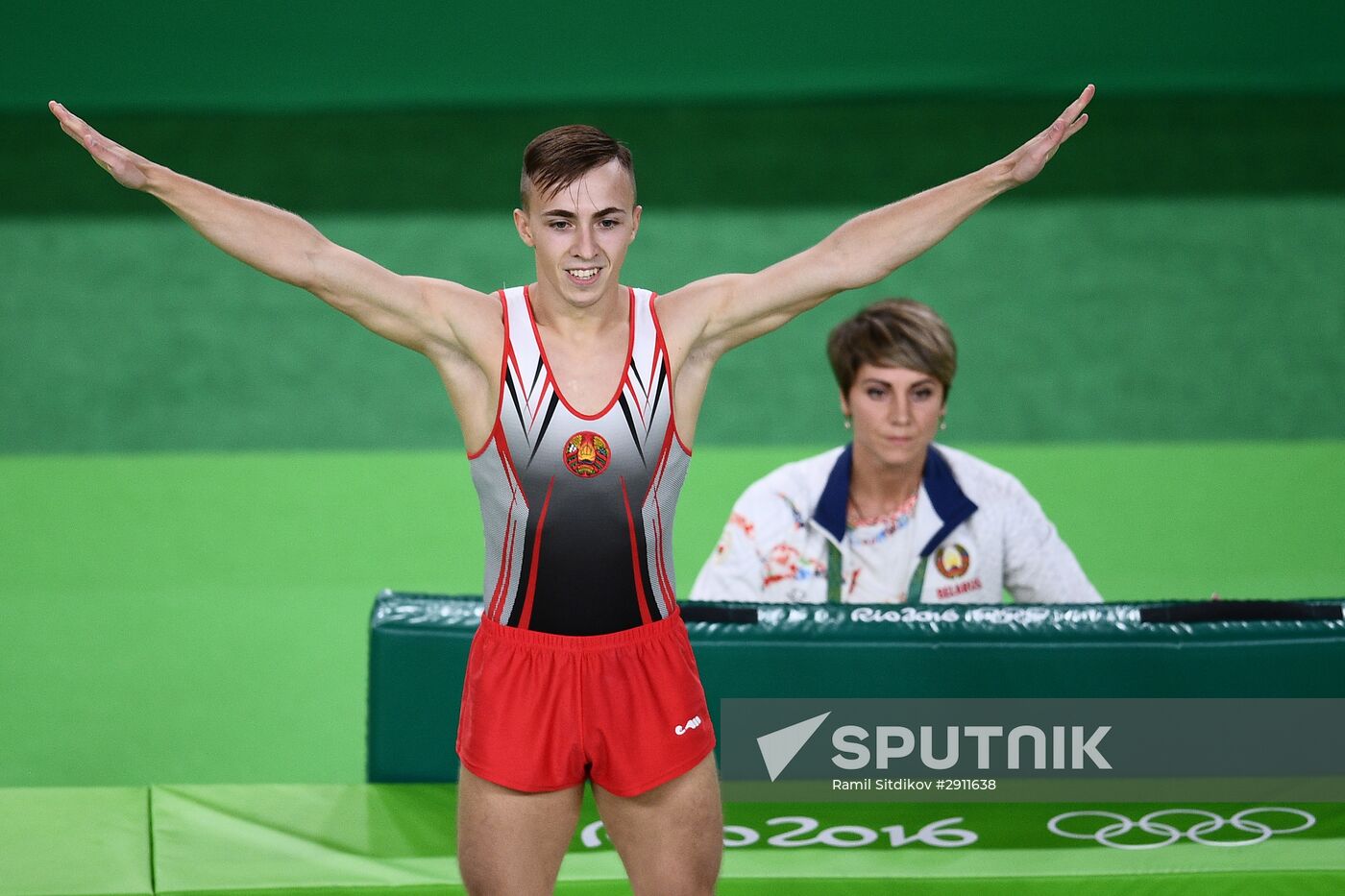 2016 Summer Olympics. Trampoline Gymnastics. Men