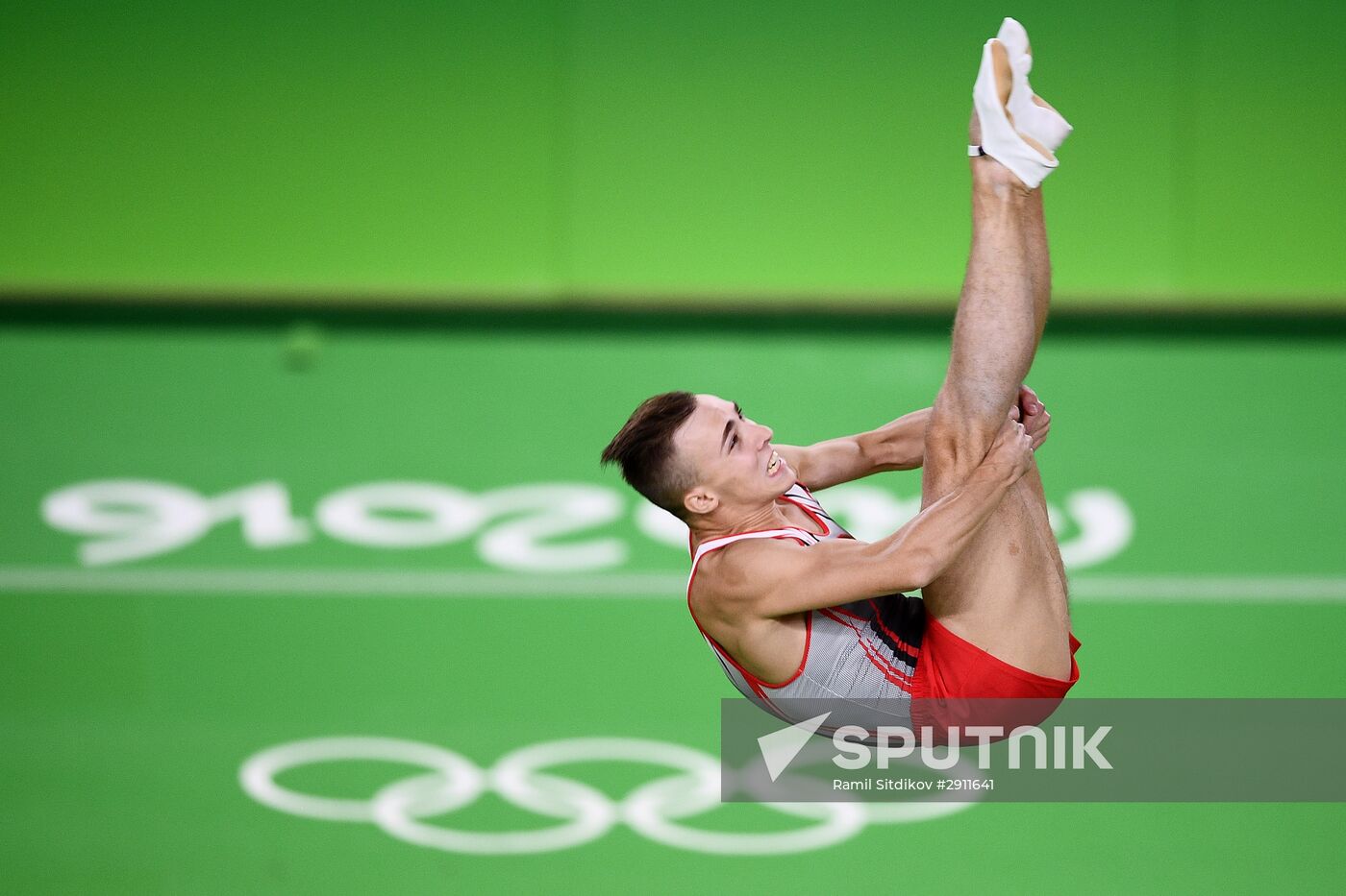 2016 Summer Olympics. Trampoline Gymnastics. Men