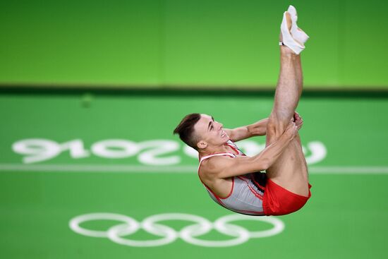 2016 Summer Olympics. Trampoline Gymnastics. Men