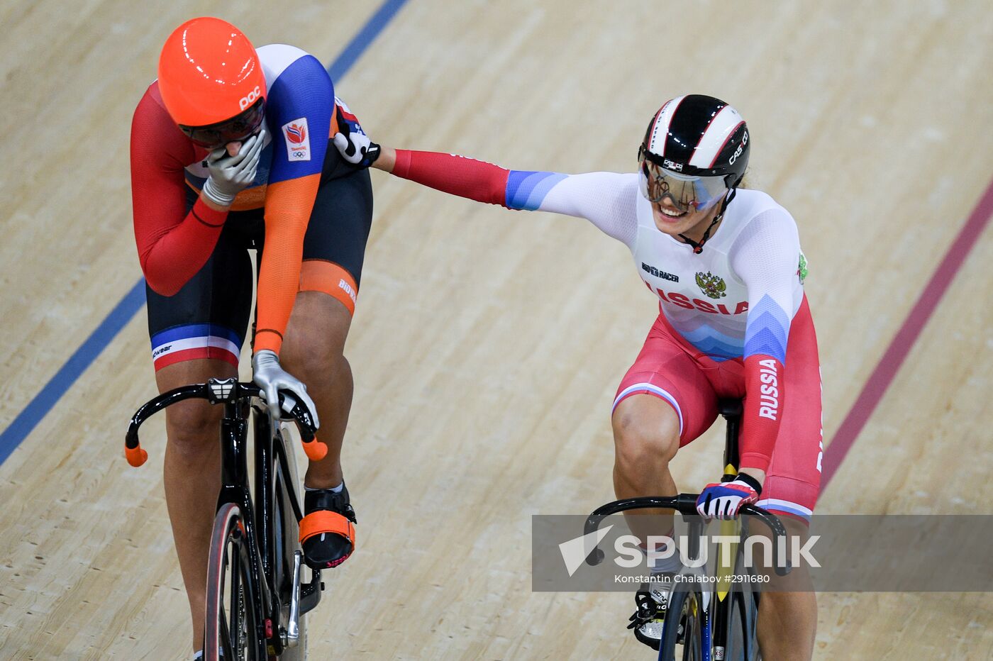 2016 Summer Olympics. Cycling track. Women's keirin