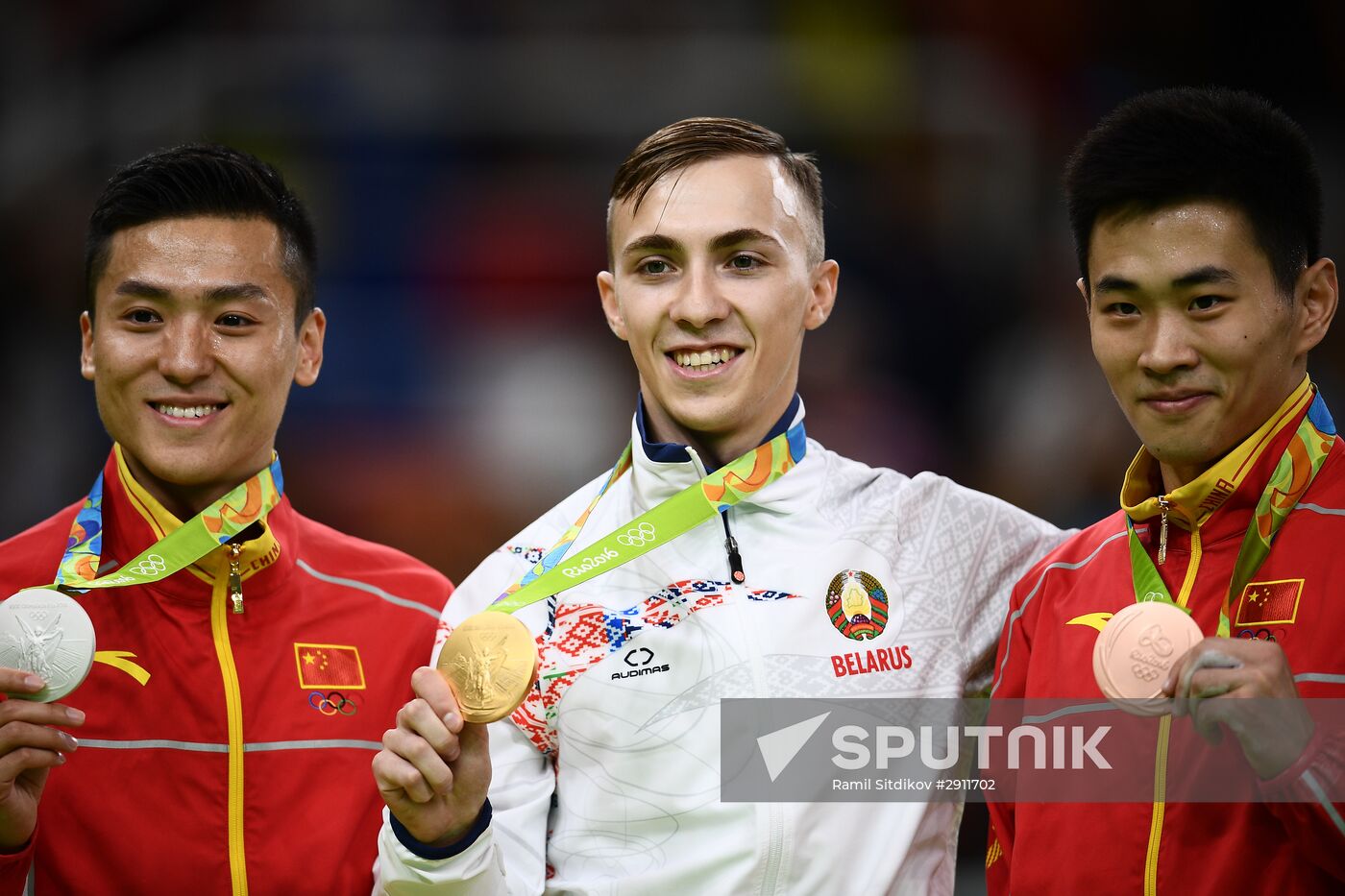 2016 Summer Olympics. Trampoline Gymnastics. Men