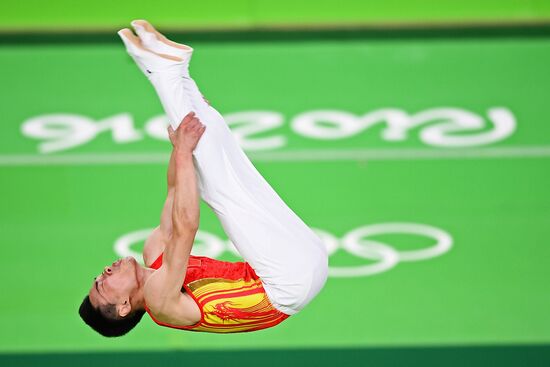 2016 Summer Olympics. Trampoline Gymnastics. Men