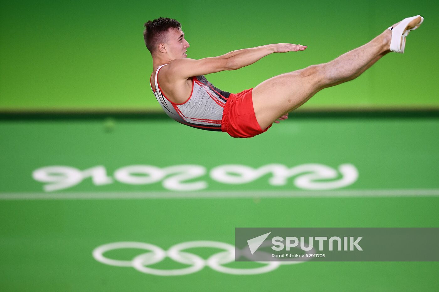 2016 Summer Olympics. Trampoline Gymnastics. Men