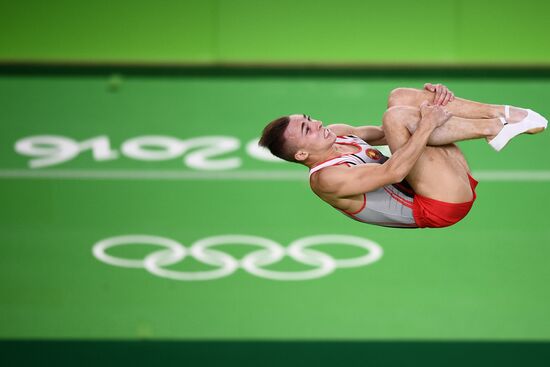 2016 Summer Olympics. Trampoline Gymnastics. Men