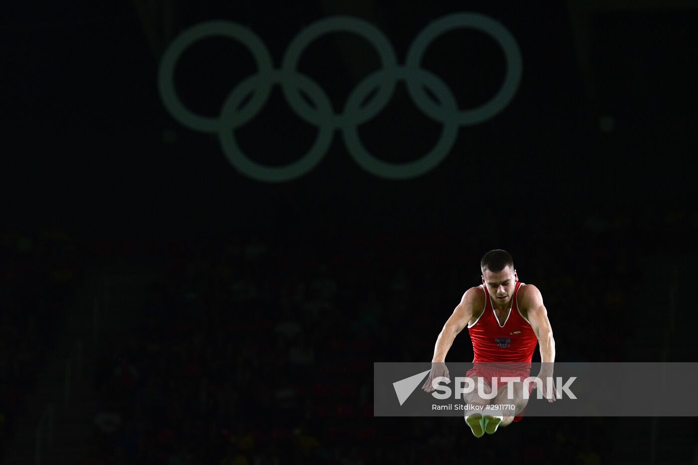 2016 Summer Olympics. Trampoline Gymnastics. Men
