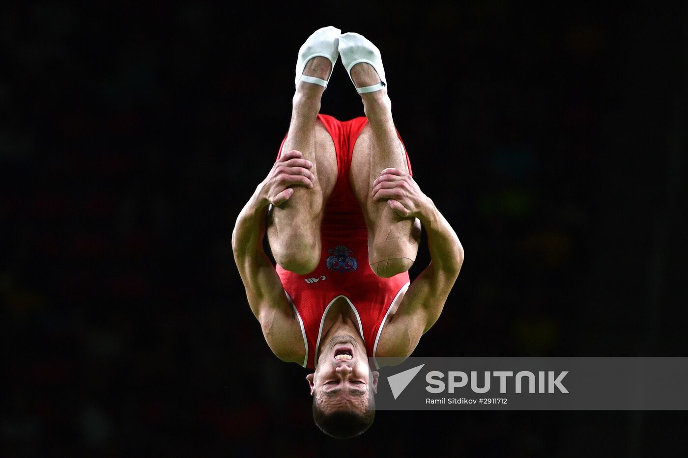 2016 Summer Olympics. Trampoline Gymnastics. Men
