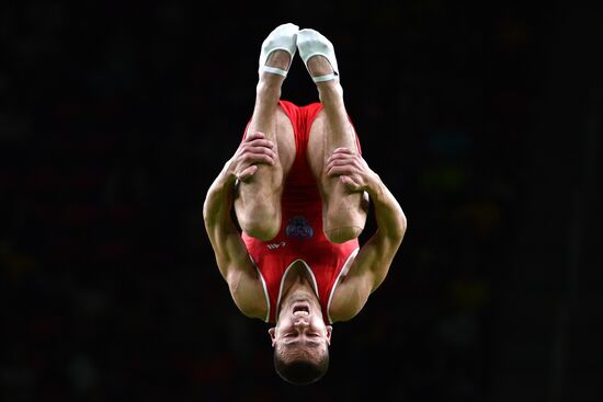 2016 Summer Olympics. Trampoline Gymnastics. Men