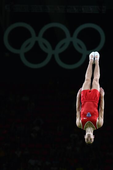2016 Summer Olympics. Trampoline Gymnastics. Men