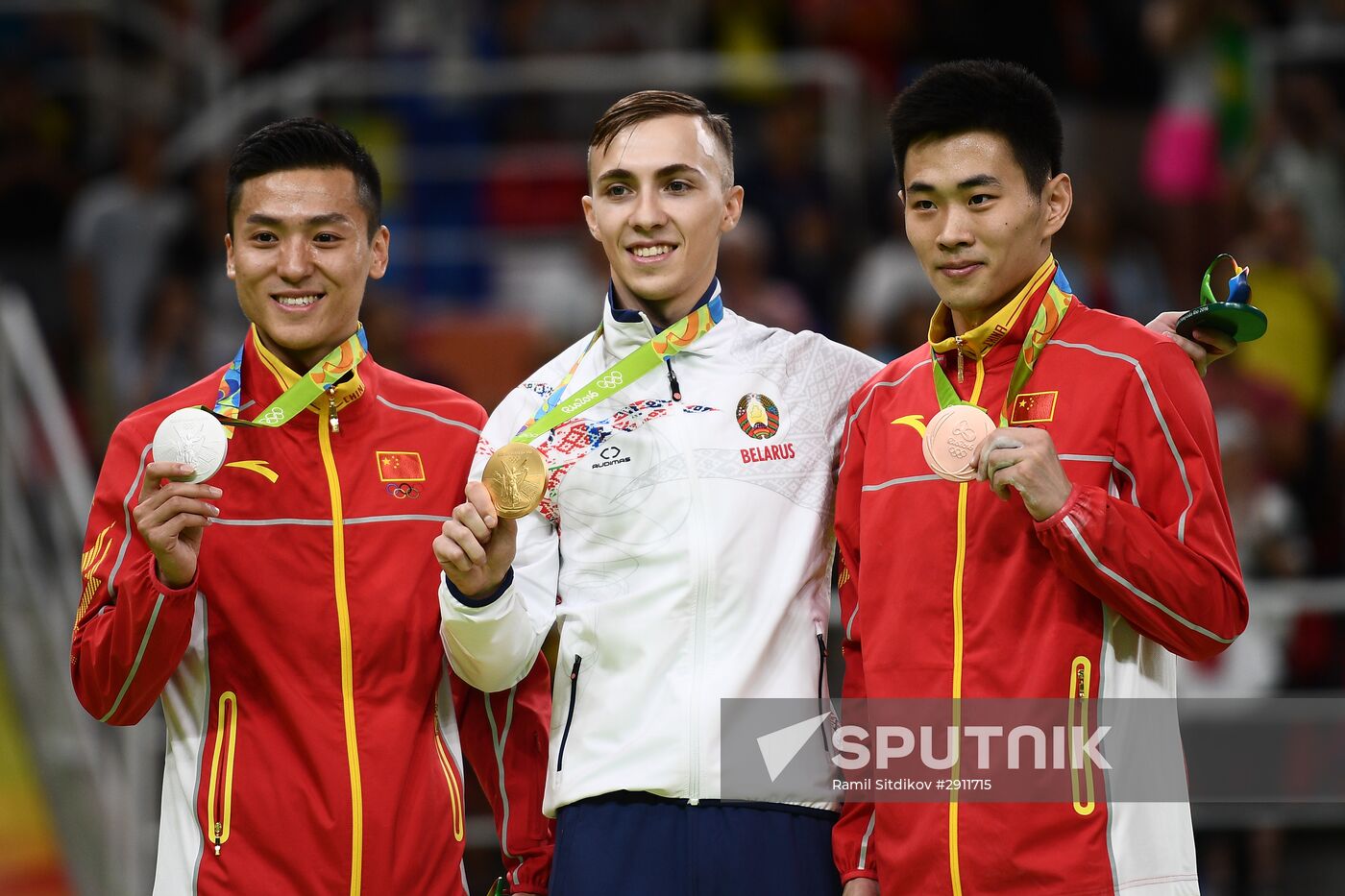 2016 Summer Olympics. Trampoline Gymnastics. Men