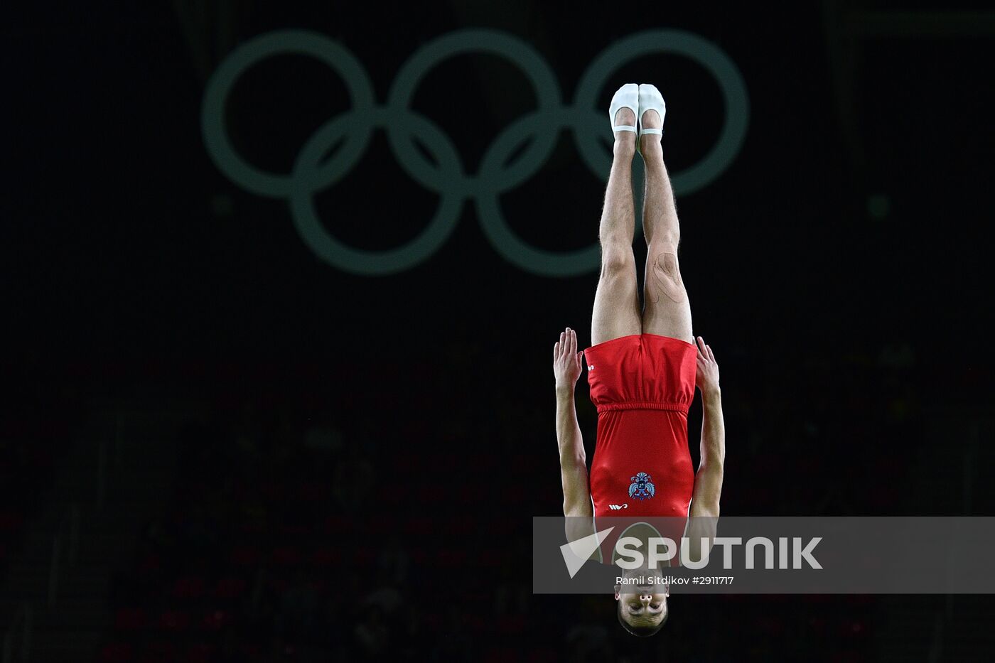 2016 Summer Olympics. Trampoline Gymnastics. Men
