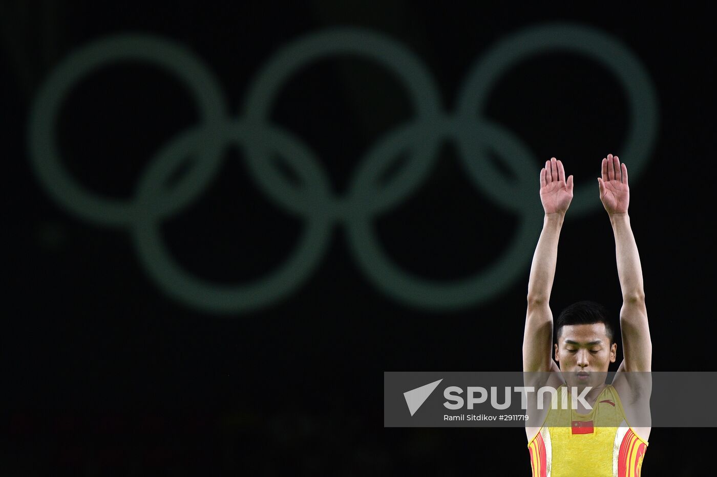 2016 Summer Olympics. Trampoline Gymnastics. Men