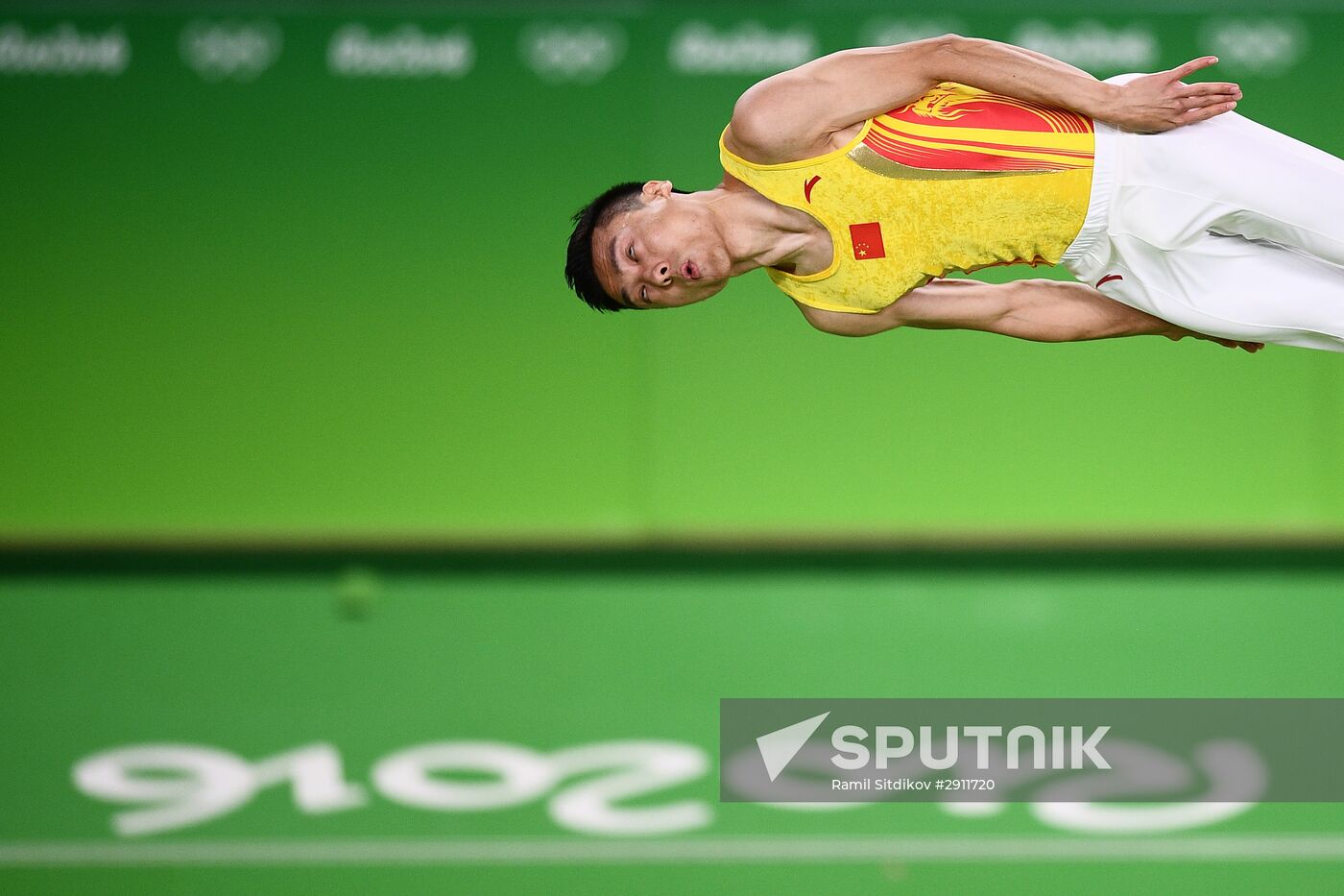 2016 Summer Olympics. Trampoline Gymnastics. Men