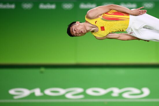 2016 Summer Olympics. Trampoline Gymnastics. Men