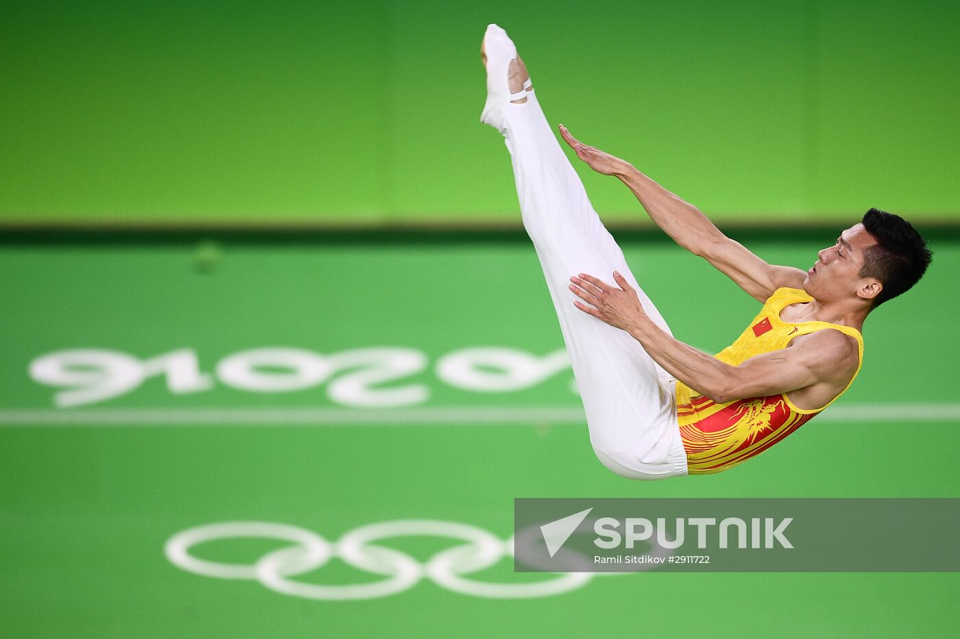2016 Summer Olympics. Trampoline Gymnastics. Men
