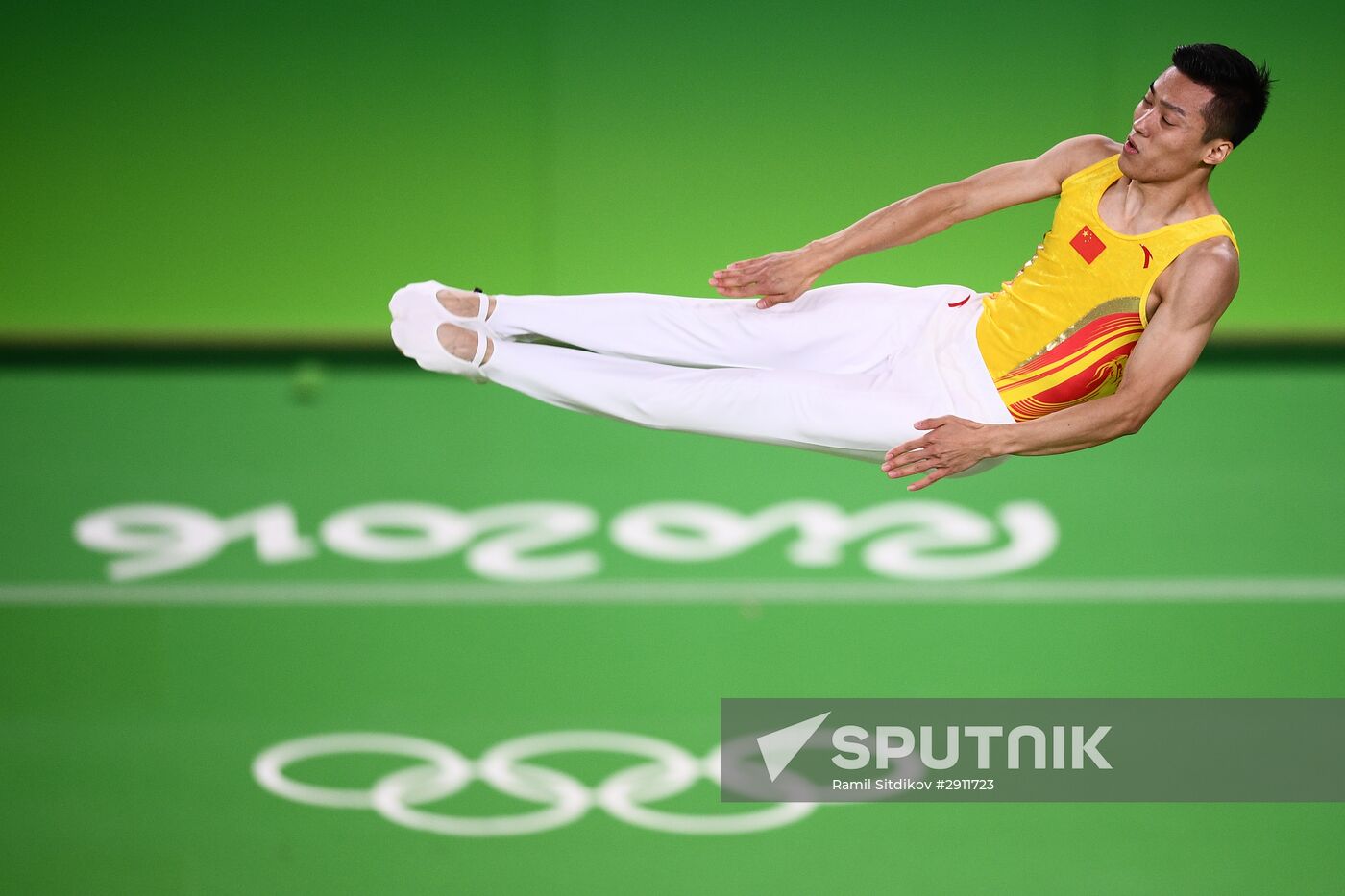 2016 Summer Olympics. Trampoline Gymnastics. Men