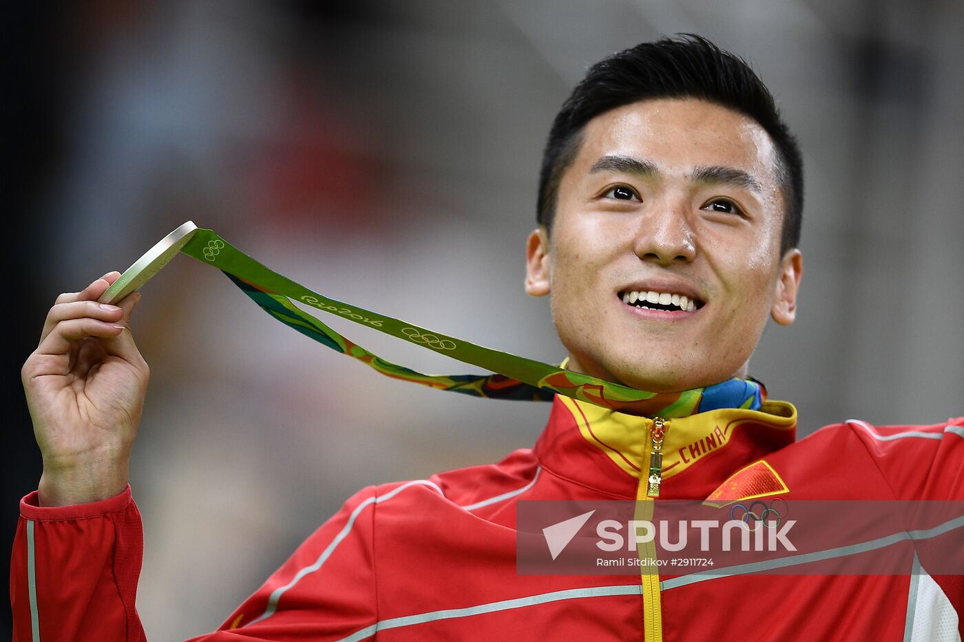 2016 Summer Olympics. Trampoline Gymnastics. Men