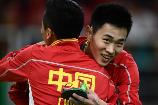 2016 Summer Olympics. Trampoline Gymnastics. Men