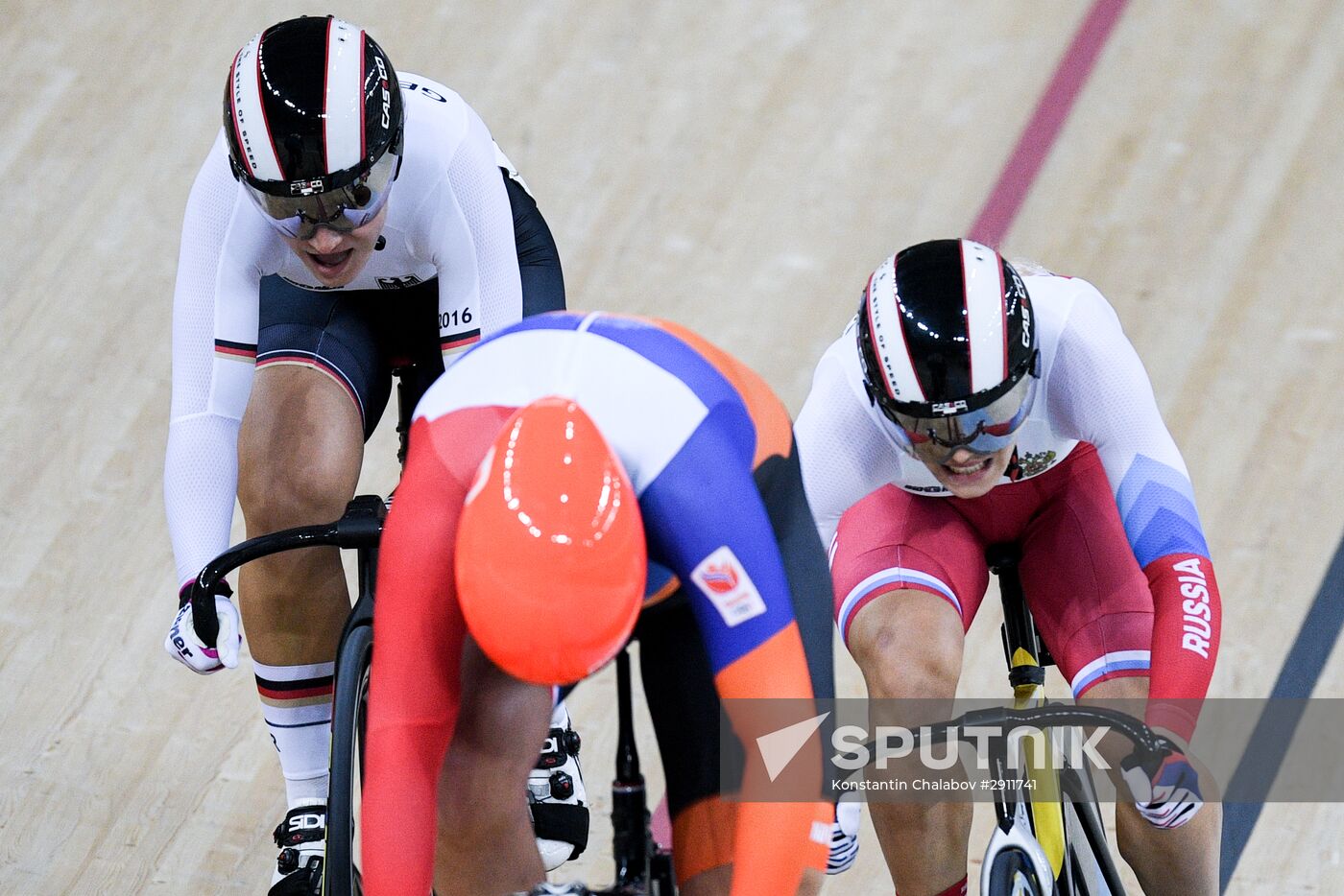 2016 Summer Olympics. Cycling track. Women's keirin