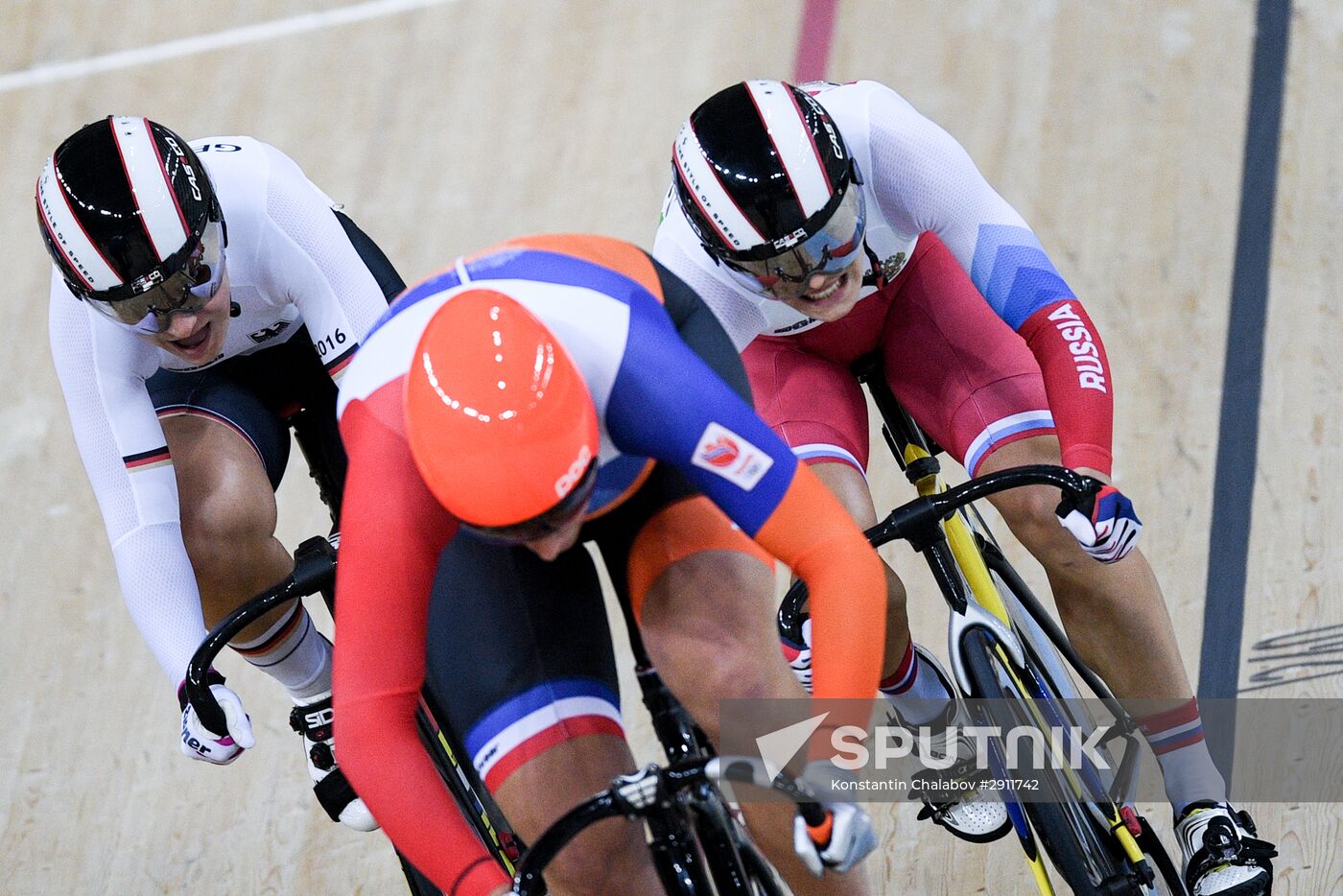 2016 Summer Olympics. Cycling track. Women's keirin