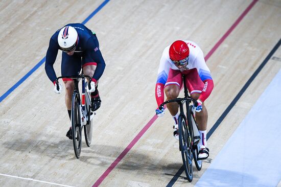 2016 Summer Olympics. Track cycling. Men's sprint semifinal