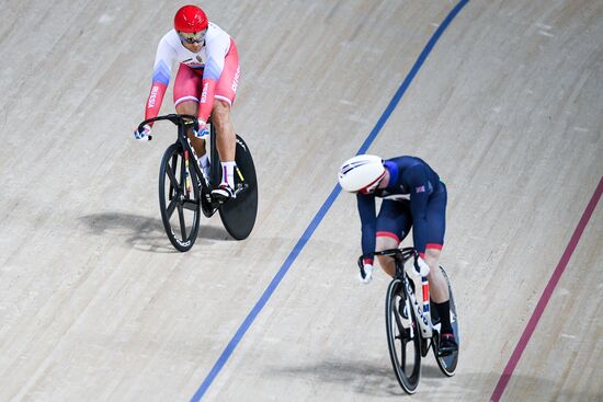 2016 Summer Olympics. Track cycling. Men's sprint semifinal