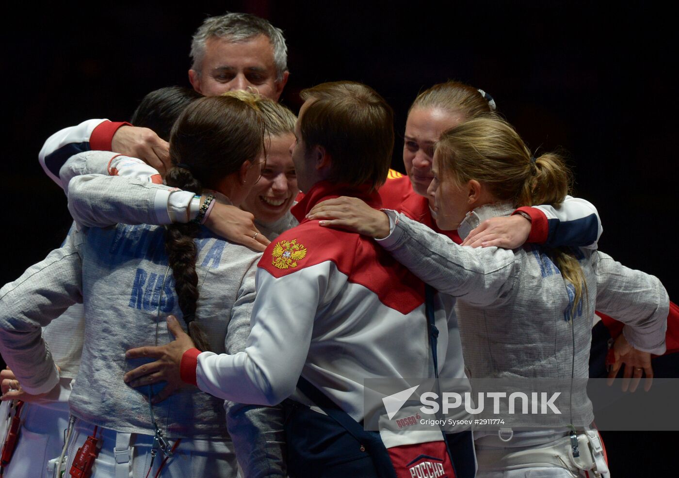 2016 Summer Olympics. Fencing. Women's saber team