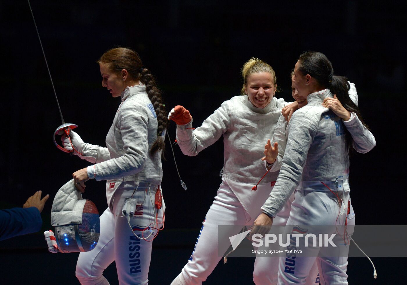 2016 Summer Olympics. Fencing. Women's saber team