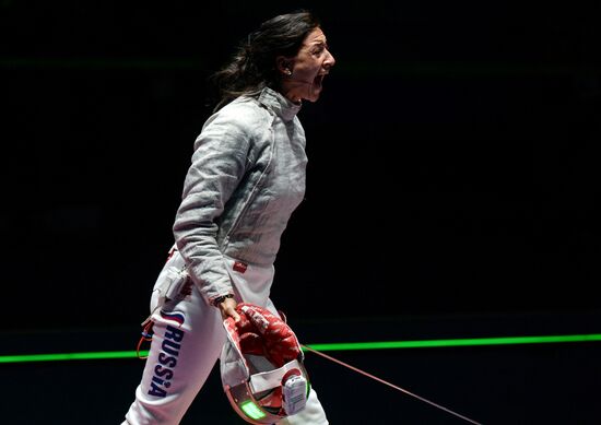 2016 Summer Olympics. Fencing. Women's saber team