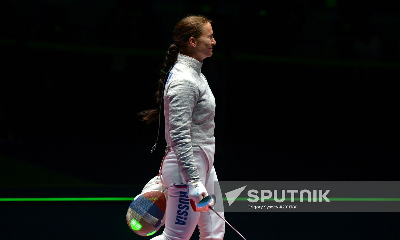 2016 Summer Olympics. Fencing. Women's saber team