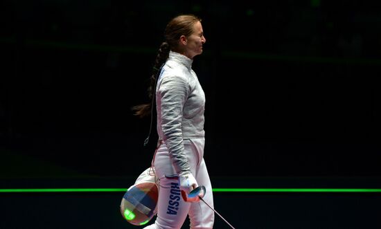 2016 Summer Olympics. Fencing. Women's saber team