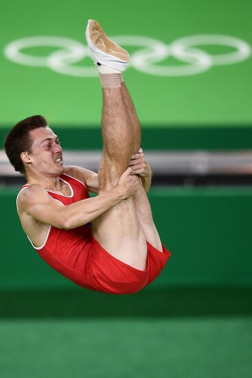 2016 Summer Olympics. Trampoline Gymnastics. Men