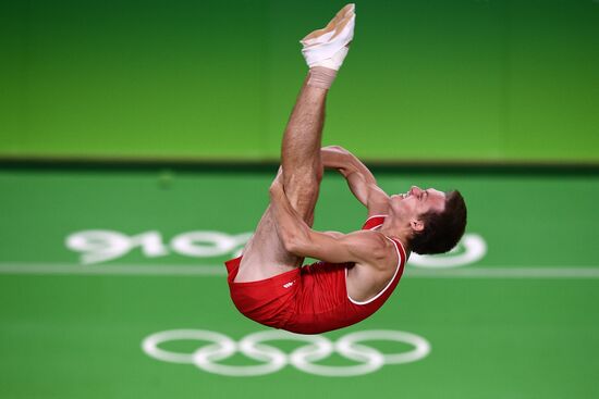 2016 Summer Olympics. Trampoline Gymnastics. Men