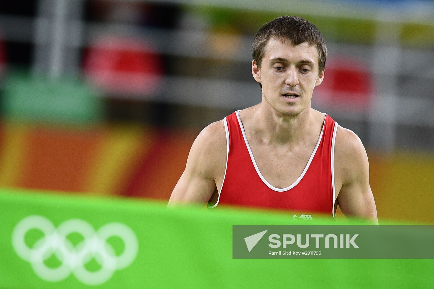 2016 Summer Olympics. Trampoline Gymnastics. Men