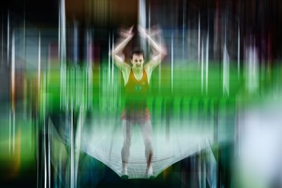 2016 Summer Olympics. Trampoline Gymnastics. Men