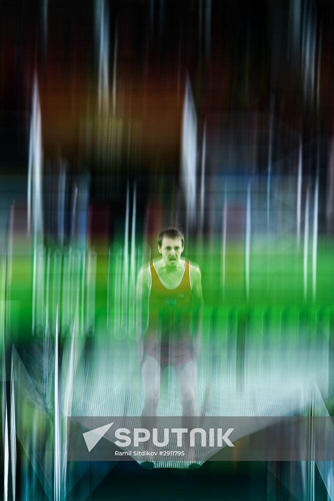 2016 Summer Olympics. Trampoline Gymnastics. Men