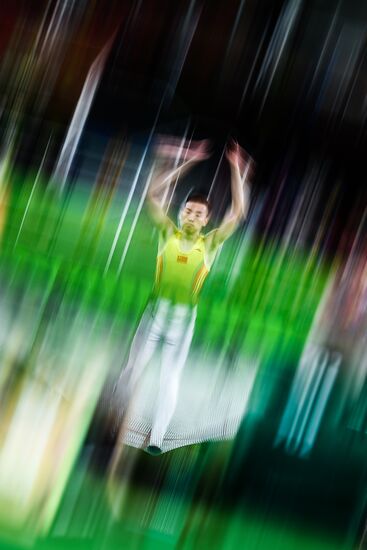 2016 Summer Olympics. Trampoline Gymnastics. Men