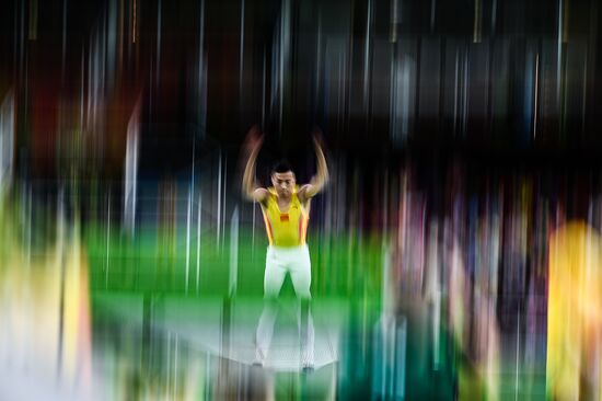 2016 Summer Olympics. Trampoline Gymnastics. Men