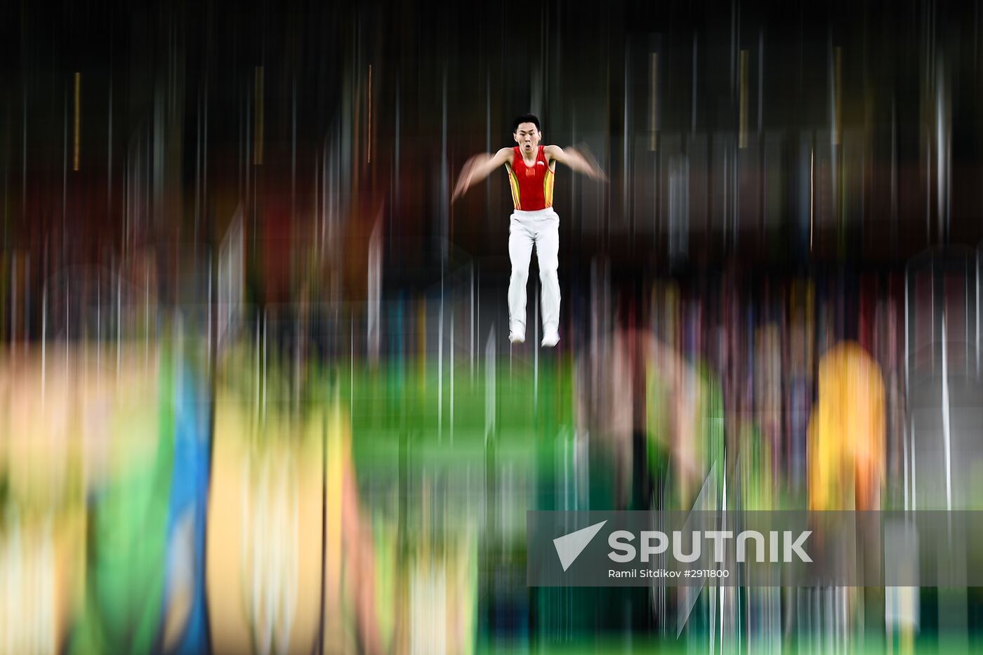 2016 Summer Olympics. Trampoline Gymnastics. Men
