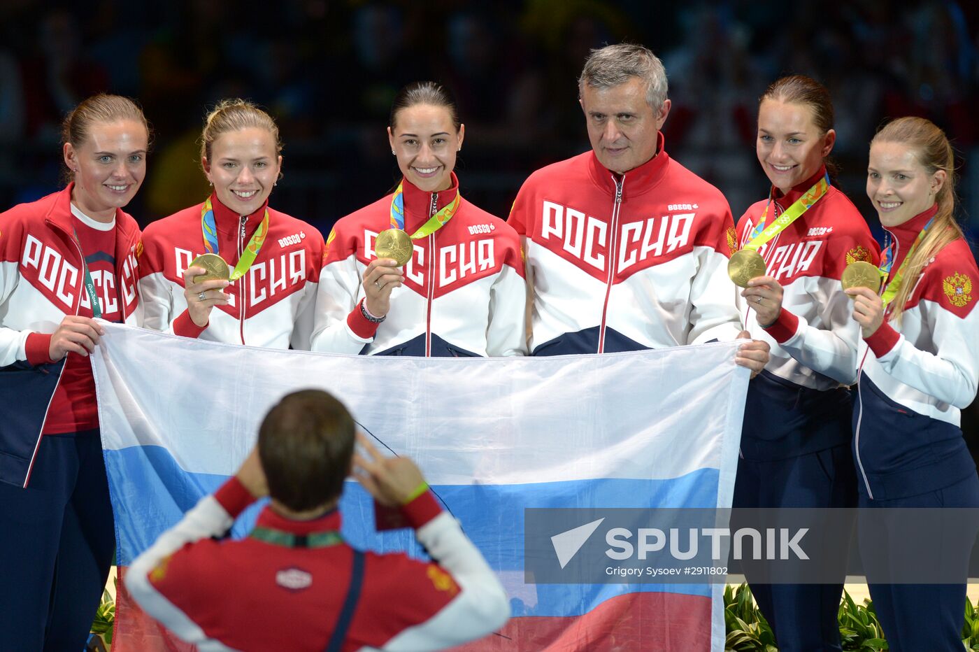 2016 Summer Olympics. Fencing. Women's saber team