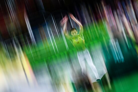 2016 Summer Olympics. Trampoline Gymnastics. Men