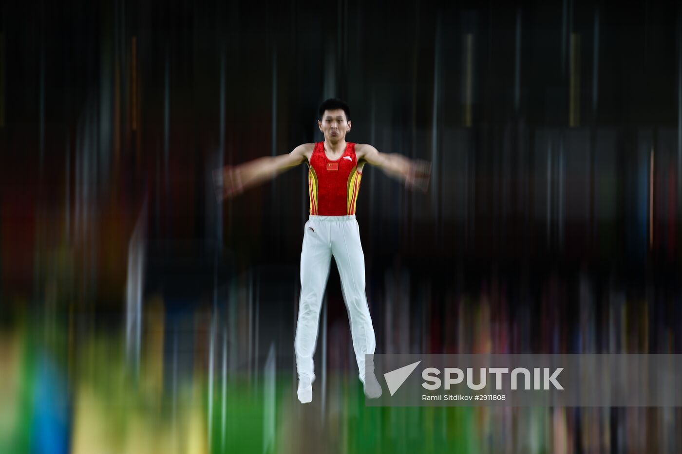 2016 Summer Olympics. Trampoline Gymnastics. Men
