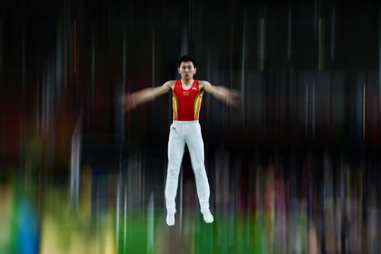 2016 Summer Olympics. Trampoline Gymnastics. Men