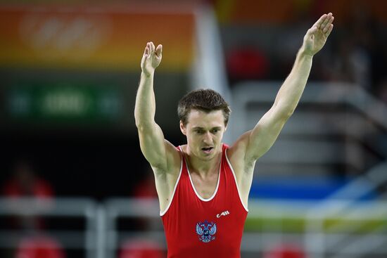 2016 Summer Olympics. Trampoline Gymnastics. Men