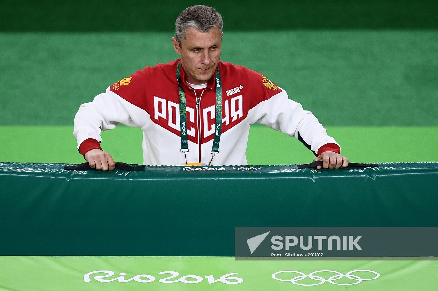 2016 Summer Olympics. Trampoline Gymnastics. Men