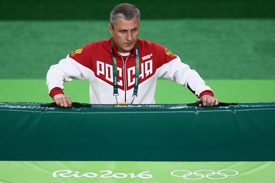 2016 Summer Olympics. Trampoline Gymnastics. Men