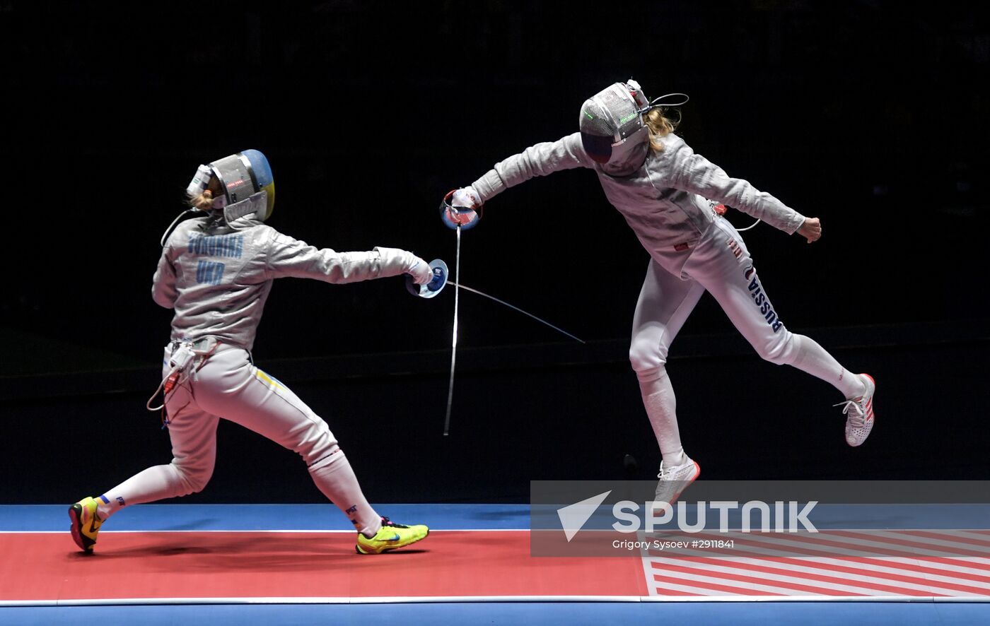 2016 Summer Olympics. Fencing. Women's saber team