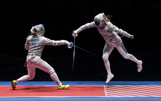 2016 Summer Olympics. Fencing. Women's saber team
