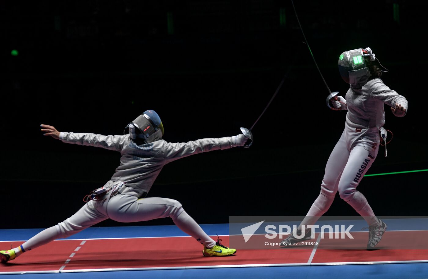 2016 Summer Olympics. Fencing. Women's saber team