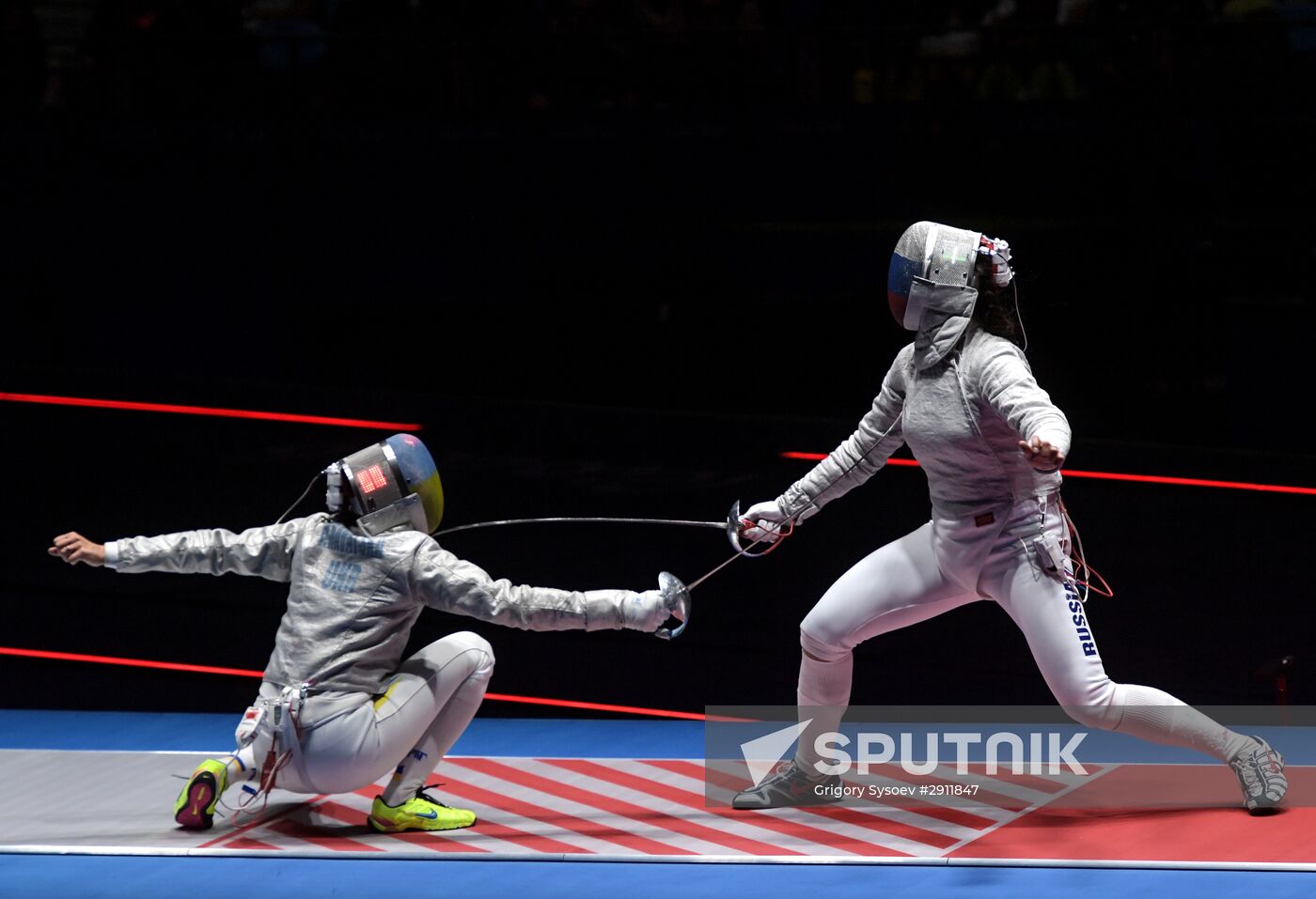 2016 Summer Olympics. Fencing. Women's saber team